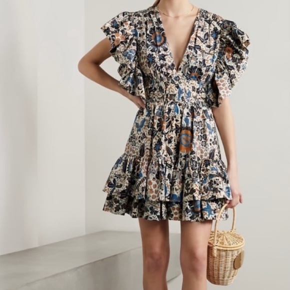 Ulla Johnson Dresses & Skirts - ULLA JOHNSON Kiri Printed Cotton Mini Dress 0